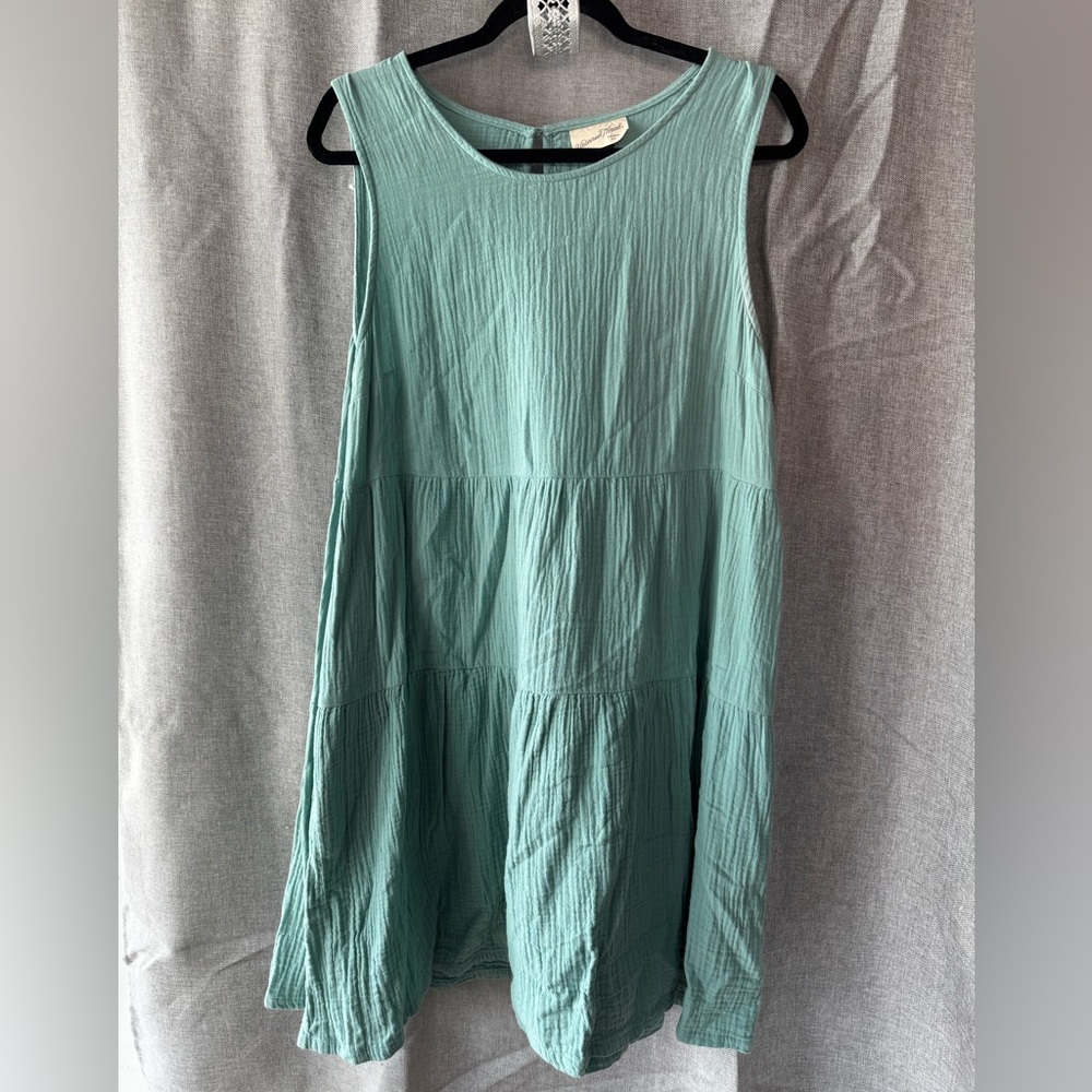 Sleeveless Teal Women's Flowy Dress